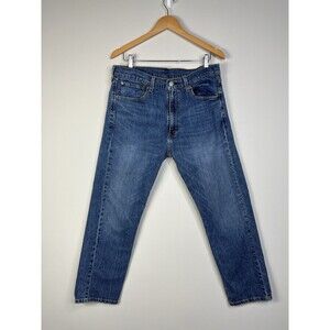 Levis 505 Regular Fit Straight Leg Jeans 36x29 Medium Wash Denim Pants